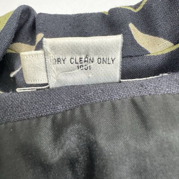 Vintage Rafaella Blazer Womens 8 Black Linen Cotton Southwestern Aztec Artsy 90s - Picture 13 of 16